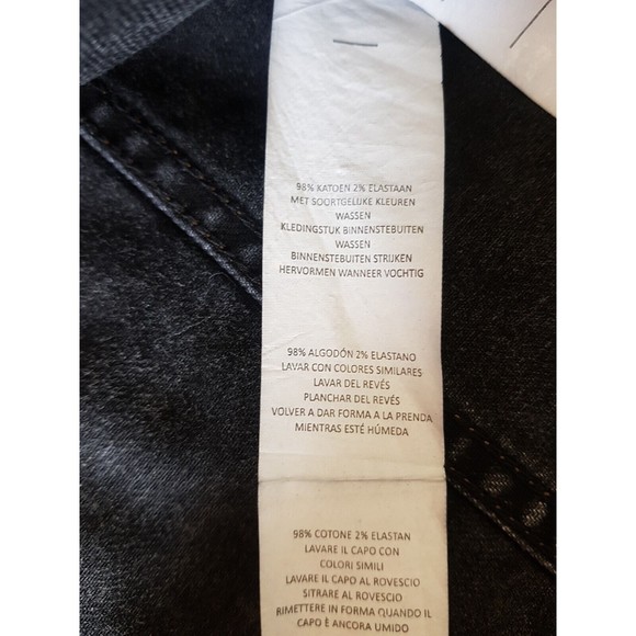 Boohoo Blue Womens Gray Jacket Denim Rhinestone Sequin Y2k 80's look Size 8 - Picture 5 of 15